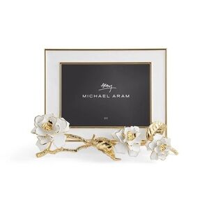 Michael Aram White and Gold Flower Frame